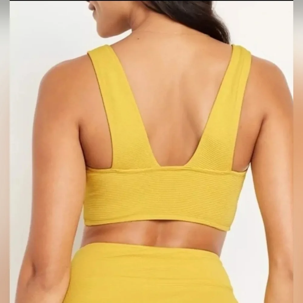 Stylish Yellow V-Neck Swim Or Casual Top Size Large By Old Navy